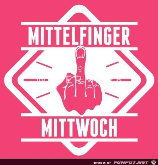 Mittelfinger Mittwoch