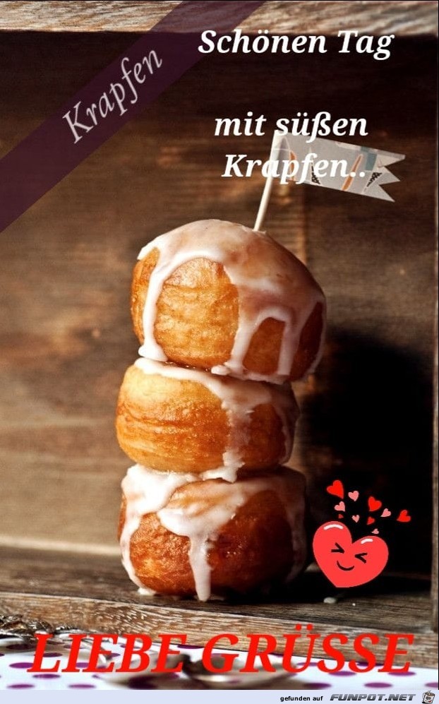 Se Krapfen sagen guten Tag...