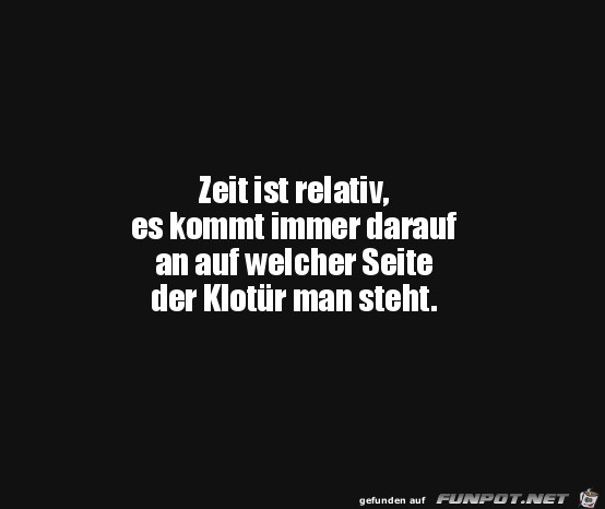 Zeit ist relativ