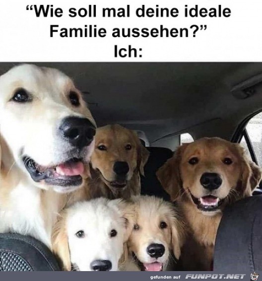 Vorstellung einer idealen Familie