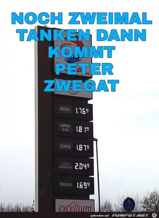 Tanken treibt einen in den Ruin