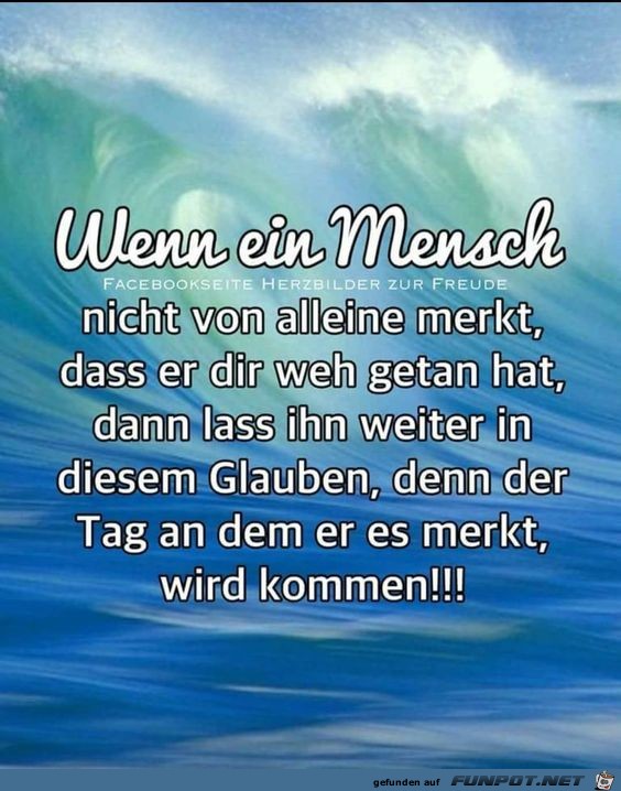 Wenn ein Mensch nicht von alleine merkt