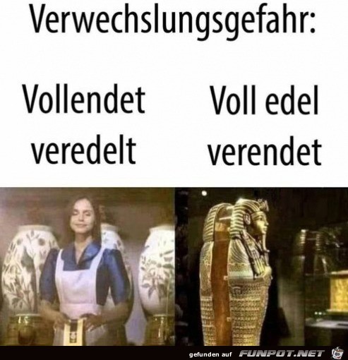 Verwechslungsgefahren