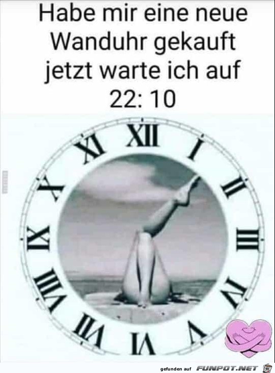 Neue Wanduhr