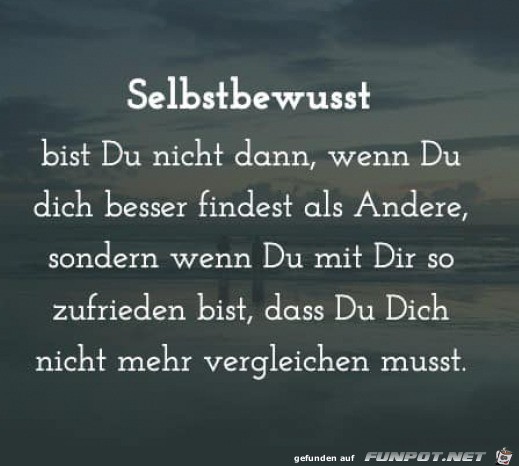 Selbstbewusst