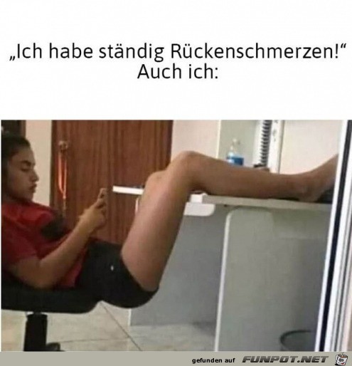 Wo kommen nur die Rckenschmerzen her?