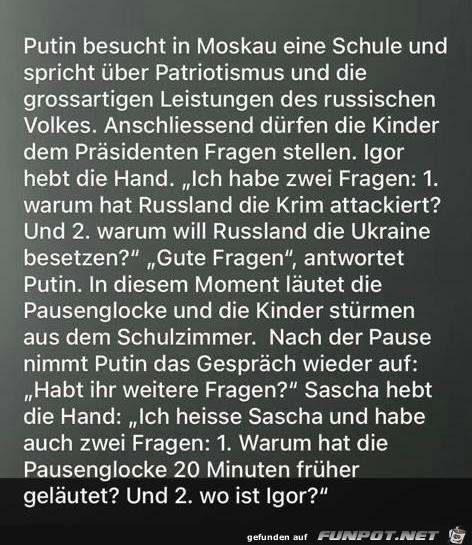 Putin in der Schule