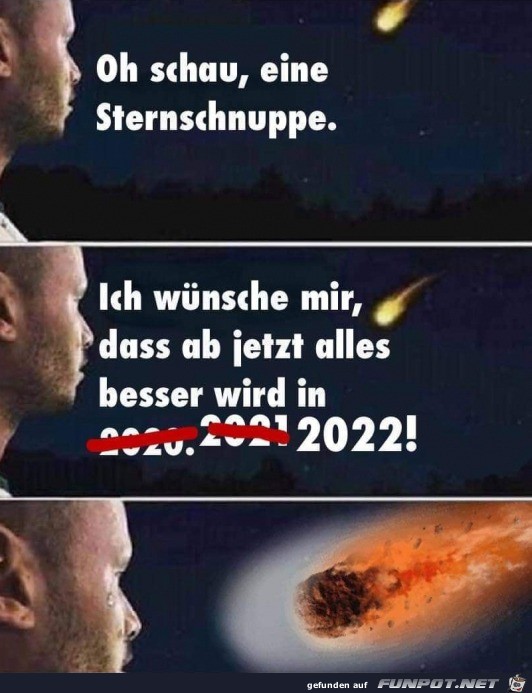 Sternschnuppe wirkt nicht