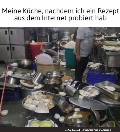 Die Kche ist ein Schlachtfeld