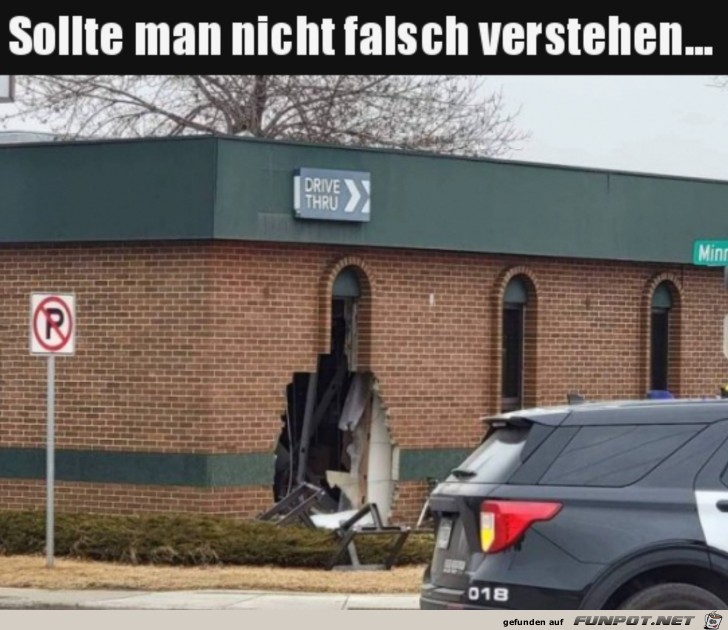 Falsche Einfahrt