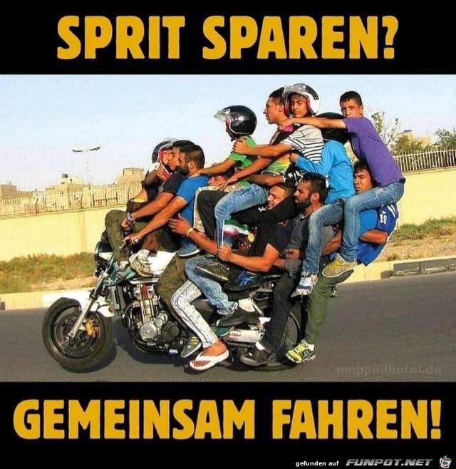 Sprit sparen