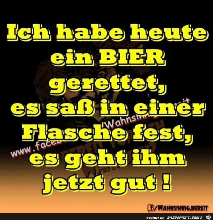 Bier gerettet