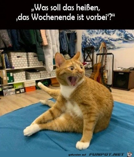 Wochenende ist vorbei