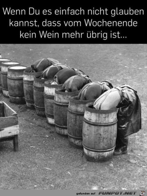 Wo ist der Wein geblieben?