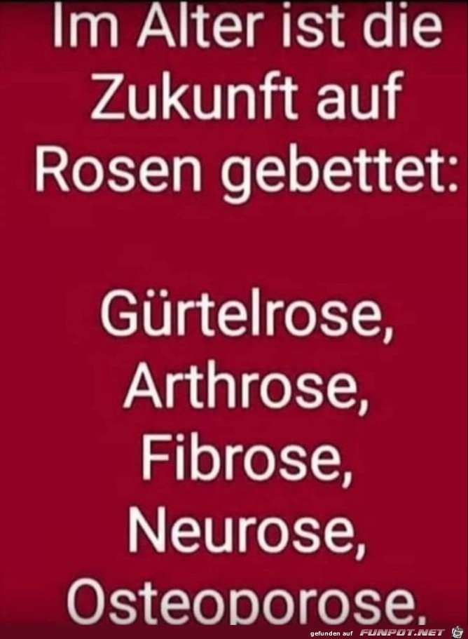 auf Rosen gebettet