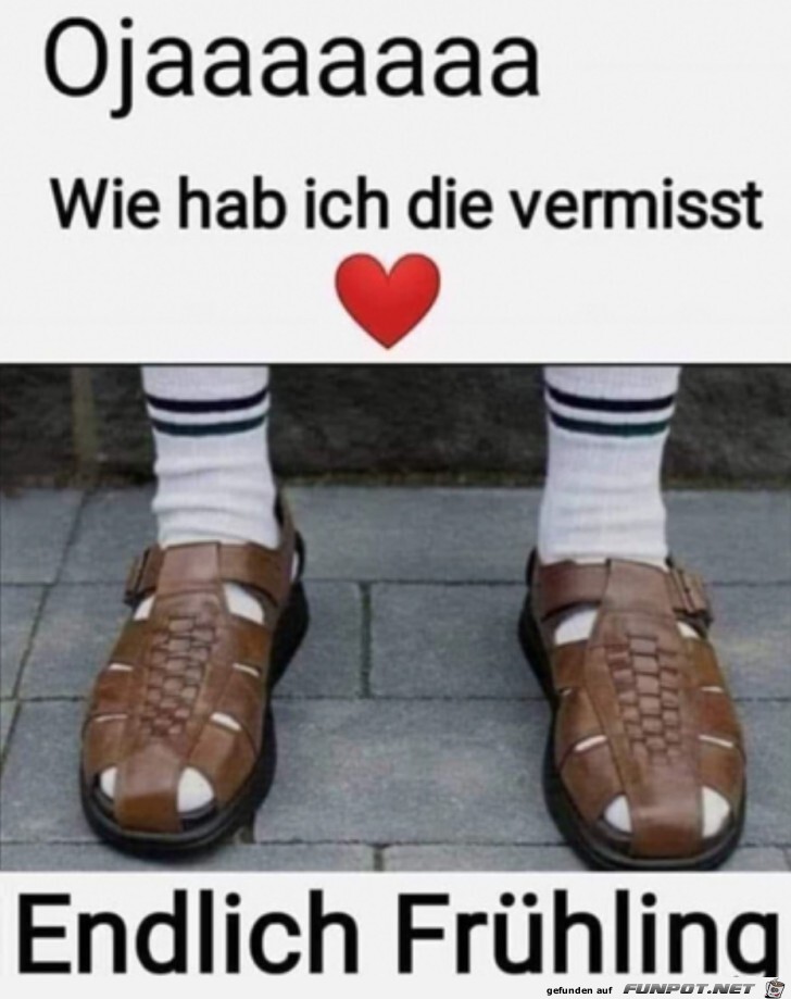 Endlich wieder Sandalen mit Socken