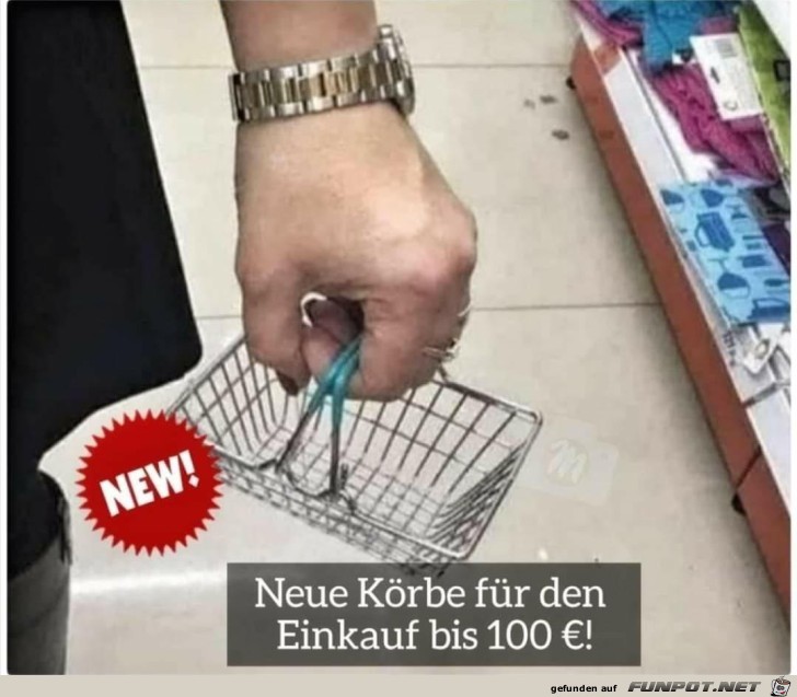 Neuer Einkaufskorb