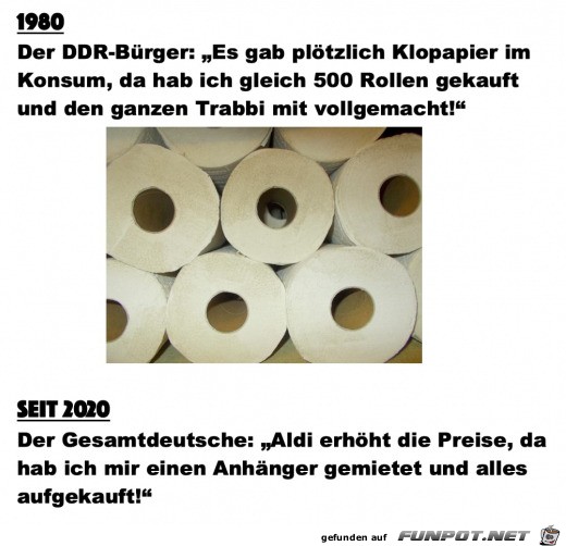 Das Toilettenpapier