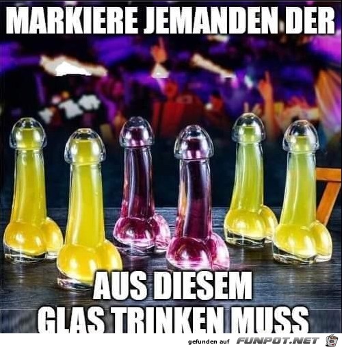 Markiere jemanden