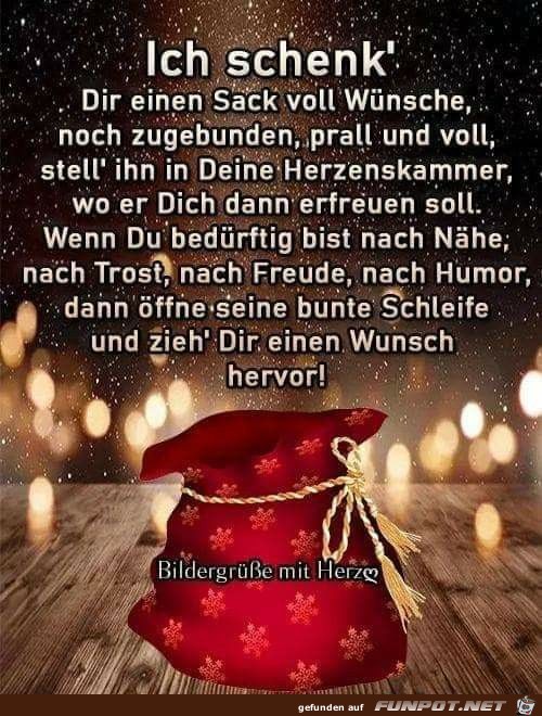 Ich schenk dir einen Sack