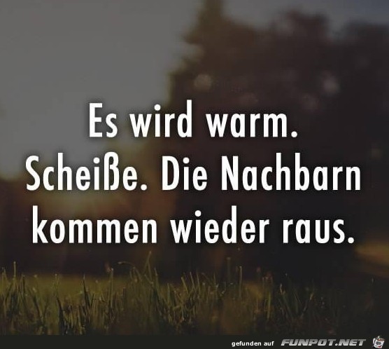 Es wird warm