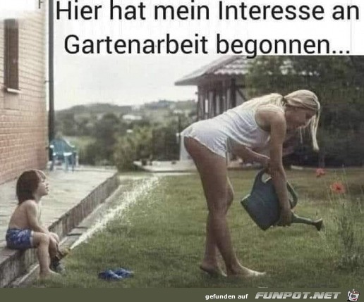 Gartenarbeit ist schn