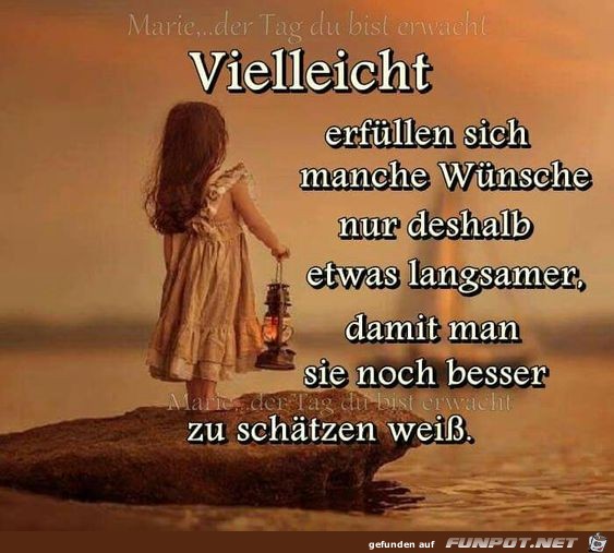 Vielleicht erfllen sich manche Wnsche