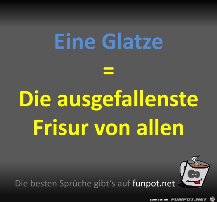 Eine Glatze