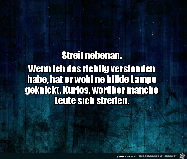 Streit nebenan Streit nebenan