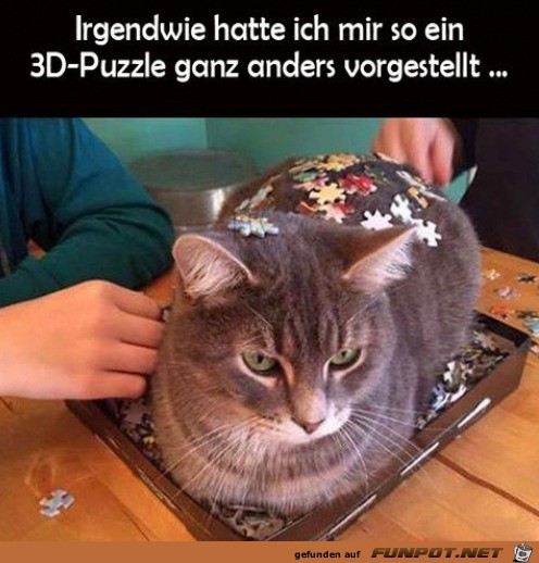 Komisches 3D-Puzzle