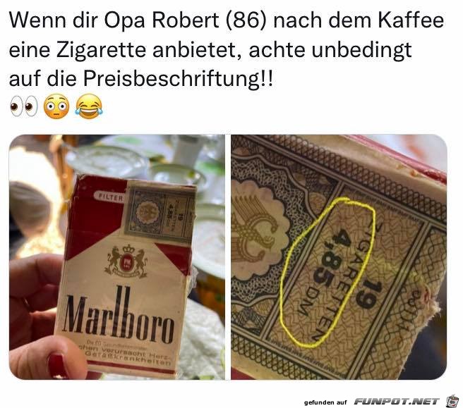 Die Kippen knnten lter sein