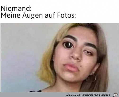 Meine Augen auf Fotos