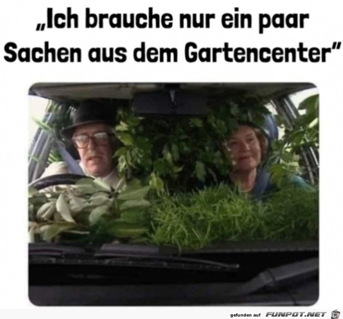 Nur ein paar Sachen vom Gartencenter