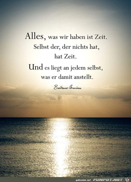 Alles was wir haben ist Zeit