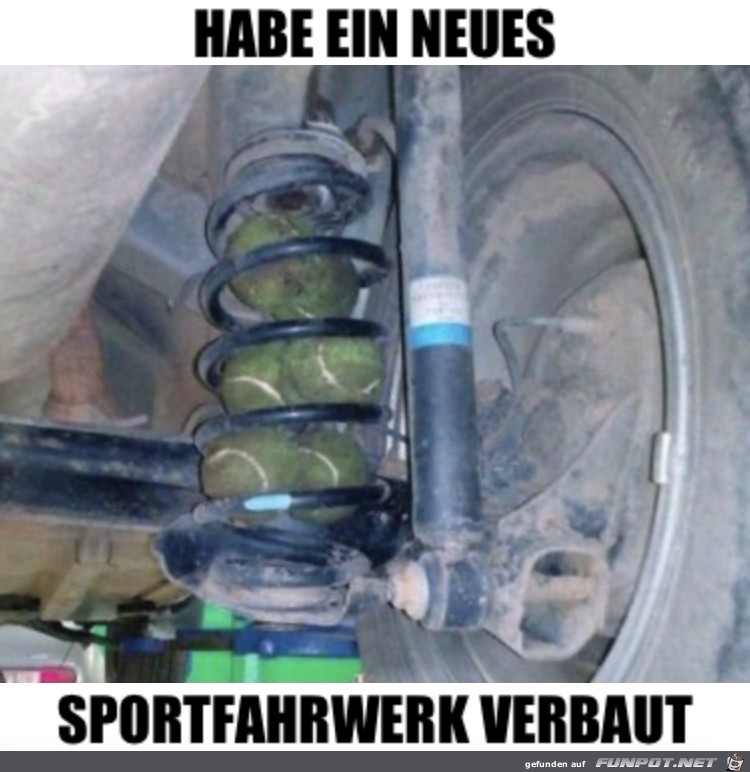 Neues Sportfahrwerk