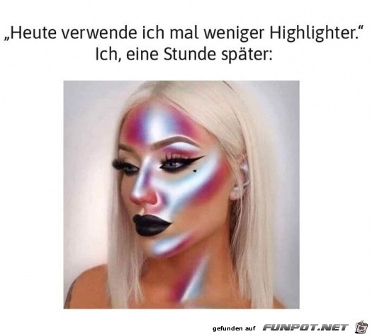 Ein wenig geschminkt