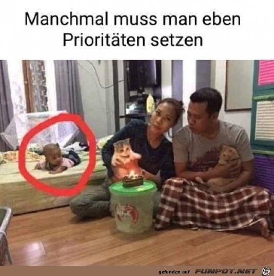 Man muss Prioritten setzen