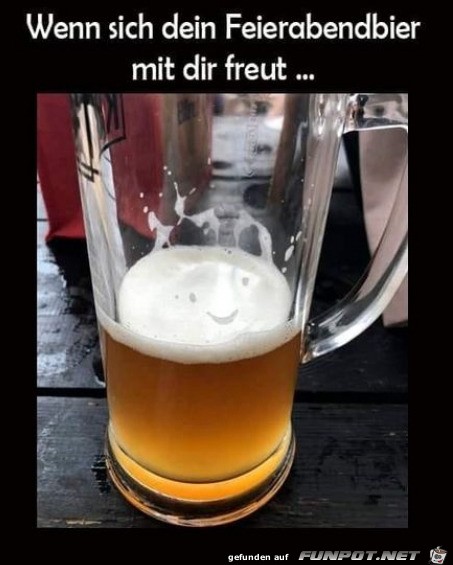 Bier freut sich