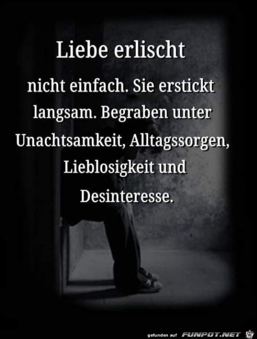 Liebe erlischt nicht einfach