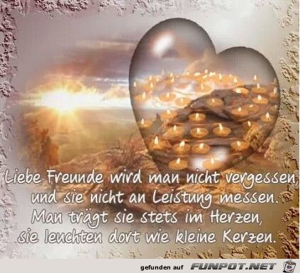 Liebe Freunde wird man nie vergessen