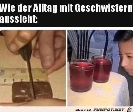 Mit Geschwistern