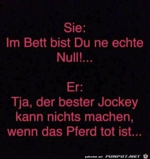 Coole Antwort