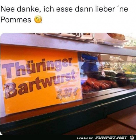 Dann doch lieber nur Pommes