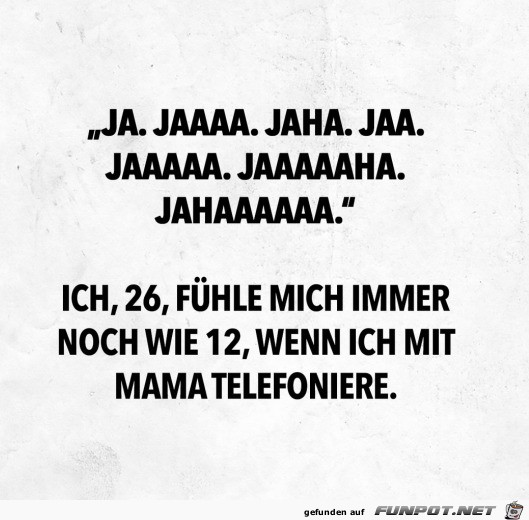 Telefonat mit Mutti