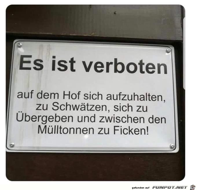 Es ist verboten