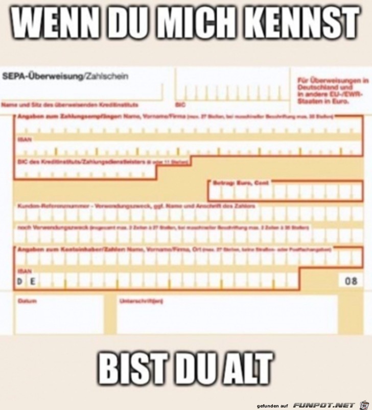 Du bist alt