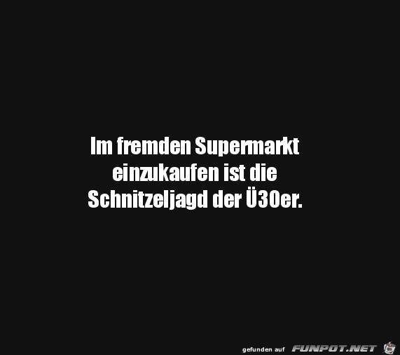 Fremder Supermarkt