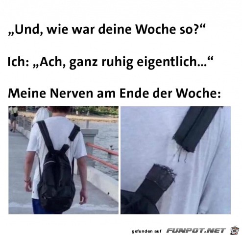 Nerven am Zerreien