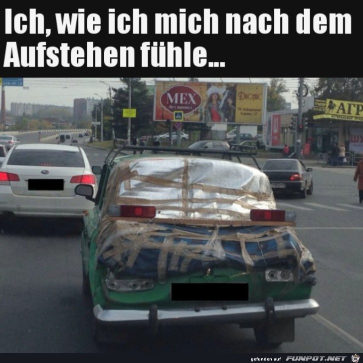 Nach dem Aufstehen