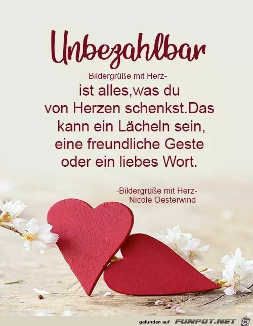 Unbezahlbar ist alles